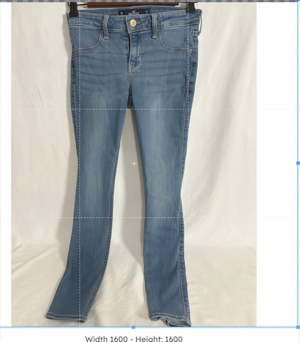 Hollister Low Rise Jean Leggings W25 L28 Blue Stretch Size 1